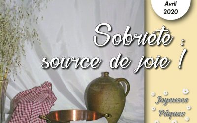 VE 430 Avril 2020 Sobriété, Source de joie